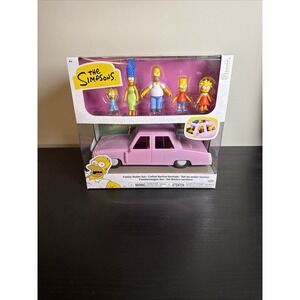 The Simpsons Family Sedan Set With Figures By Jakks Pacific    BRAND NEW SEALED